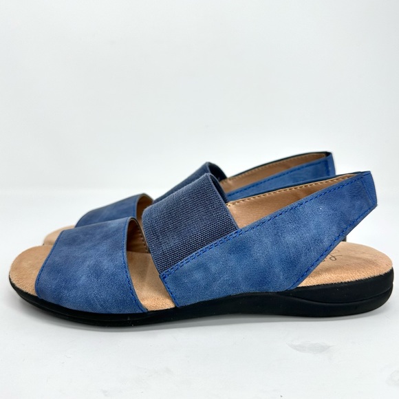 LifeStride Esta, Womens Blue Sandals Elastic Band - Picture 12 of 15